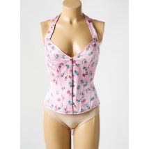 REVANCHE DE LA FEMME - Corset rose en polyester - Femme - Taille 42 - Modz