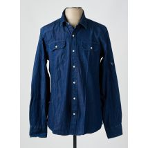 CAMBERABERO - Chemise manches longues bleu en coton - Homme - Taille L - Modz