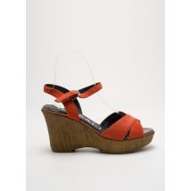 GADEA - Sandales/Nu pieds orange en cuir - Femme - Taille 37 - Modz