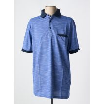 LOUIS VICTOR - Polo bleu en polyester - Homme - Taille L - Modz