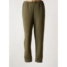 FRANCK ANNA - Pantalon droit vert en polyester - Femme - Taille 48 - Modz