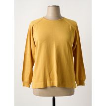 FIL & MAILLE - Pull jaune en laine - Femme - Taille 48 - Modz