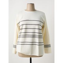 TELMAIL - Pull beige en merinos - Femme - Taille 54 - Modz