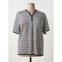 NADIA - Pull bleu en acrylique - Femme - Taille 54 - Modz