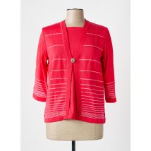 HENRY & JULIETTE - Twin-set rouge en acrylique - Femme - Taille 42 - Modz