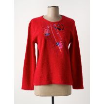 GRIFFON - Pull rouge en acrylique - Femme - Taille 40 - Modz