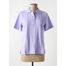 HENRY & JULIETTE - Polo violet en coton - Femme - Taille 38 - Modz