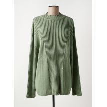 LUCCHINI - Pull vert en acrylique - Femme - Taille 56 - Modz