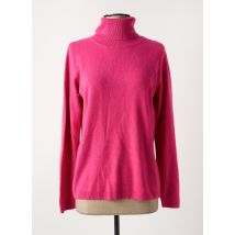 CASHMERE FEELING - Pull col roulé rose fonce en acrylique - Femme - Taille 38 - Modz