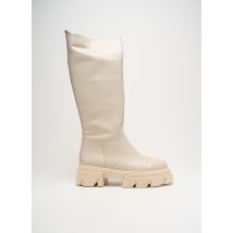 IMPICCI - Bottes beige en cuir - Femme - Taille 37 - Modz