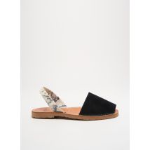RIA MENORCA - Sandales/Nu pieds noir en cuir - Femme - Taille 37 - Modz
