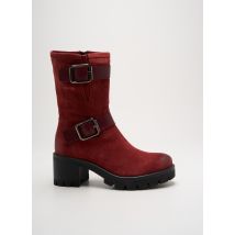 MANAS - Bottines/Boots rouge en cuir - Femme - Taille 36 - Modz