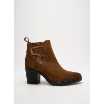 LA VIE EST BELLE - Bottines/Boots marron en cuir - Femme - Taille 38 - Modz