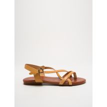 PORRONET - Tongs marron en cuir - Femme - Taille 40 - Modz