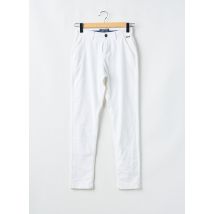 SUPERDRY - Pantalon droit blanc en coton - Femme - Taille 36 - Modz