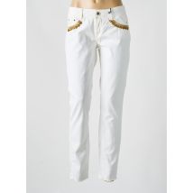 GAUDI - Jeans coupe slim blanc en coton - Femme - Taille W26 - Modz
