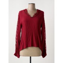 FREEMAN T.PORTER - Top rouge en viscose - Femme - Taille 38 - Modz