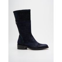 DORKING - Bottes bleu en cuir - Femme - Taille 35 - Modz
