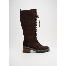 ELUE PAR NOUS - Bottes marron en cuir - Femme - Taille 37 - Modz