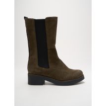 CASTA - Bottines/Boots vert en cuir - Femme - Taille 38 - Modz