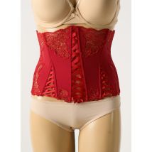 COTTON CLUB - Guêpière/Porte-jarretelle rouge en nylon - Femme - Taille 36 - Modz