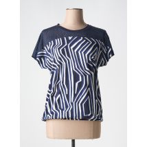CECIL - T-shirt bleu en coton - Femme - Taille 38 - Modz