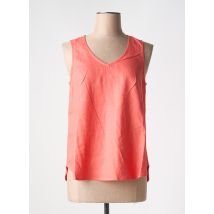 ESPRIT DE LA MER - Débardeur orange en lin - Femme - Taille 46 - Modz