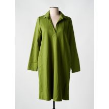 QUATRE VINGT JOURS - Robe mi-longue vert en viscose - Femme - Taille 42 - Modz