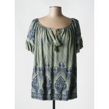 QUATRE VINGT JOURS - T-shirt vert en viscose - Femme - Taille 38 - Modz