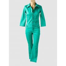 VILA - Combi-pantalon vert en coton - Femme - Taille 36 - Modz