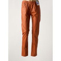 QUATRE VINGT JOURS - Pantalon slim orange en viscose - Femme - Taille 48 - Modz