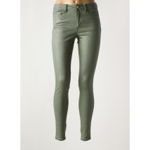 VILA - Pantalon slim vert en coton - Femme - Taille 36 - Modz
