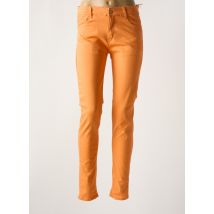 VOGGO - Pantalon slim orange en coton - Femme - Taille 42 - Modz