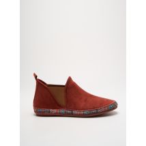 SOIR ET MATIN - Chaussons/Pantoufles orange en textile - Femme - Taille 38 - Modz