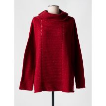 SOLILY - Pull col roulé rouge en merinos - Femme - Taille 38 - Modz