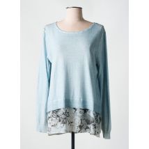 SANDWICH - Pull bleu en coton - Femme - Taille 42 - Modz