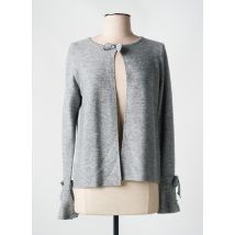 TRIPODE - Gilet manches longues gris en polyester - Femme - Taille 42 - Modz