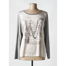 JUSTWHITE - Top gris en polyester - Femme - Taille 42 - Modz