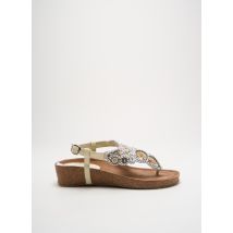 LAURA VITA - Tongs blanc en cuir - Femme - Taille 38 - Modz