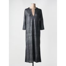 TANIT CODE - Robe longue noir en lin - Femme - Taille 38 - Modz
