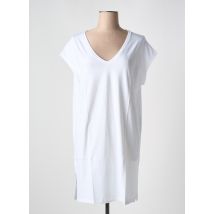 TANIT CODE - Robe mi-longue blanc en coton - Femme - Taille 38 - Modz
