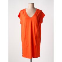 TANIT CODE - Robe mi-longue orange en coton - Femme - Taille 36 - Modz