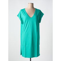 TANIT CODE - Robe mi-longue bleu en coton - Femme - Taille 36 - Modz