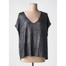 TANIT CODE - T-shirt noir en lin - Femme - Taille 38 - Modz