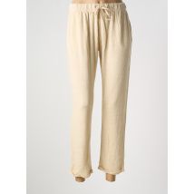 TANIT CODE - Pantalon droit beige en lin - Femme - Taille 38 - Modz
