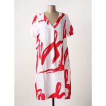 KOKOMARINA - Robe mi-longue rouge en lin - Femme - Taille 40 - Modz