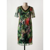 TELMAIL - Robe mi-longue vert en polyester - Femme - Taille 40 - Modz