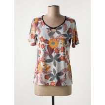 TELMAIL - T-shirt orange en polyester - Femme - Taille 40 - Modz