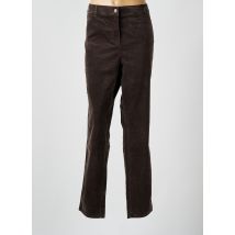 TONI - Pantalon droit marron en coton - Femme - Taille 50 - Modz