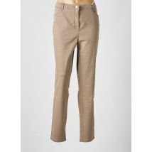 TONI - Pantalon slim beige en coton - Femme - Taille 50 - Modz
